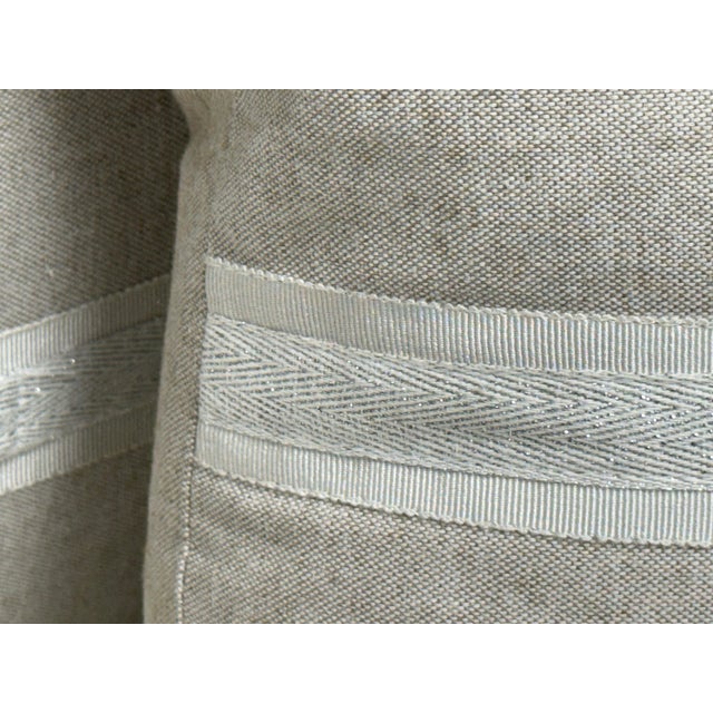 Gray Thom Filicia Home Collection Frost Buckle Lumbar Pillows, Pair For Sale - Image 8 of 12