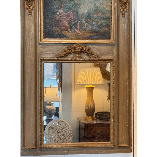 19th Century 19th Century French Trumeau For Sale - Image 5 of 9
