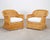 Pair of Organic Modern Rattan Wicker Lounge Armchairs For Sale - Image 4 of 18