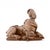 A striking 18th century European pair of terracotta sphinxes, modeled in a classical tradition that blends mythological...