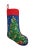 Wool needlepoint stocking with Velvet Blend backing. Great Christmas or holiday hanging decoration. 11" x 18" Care...