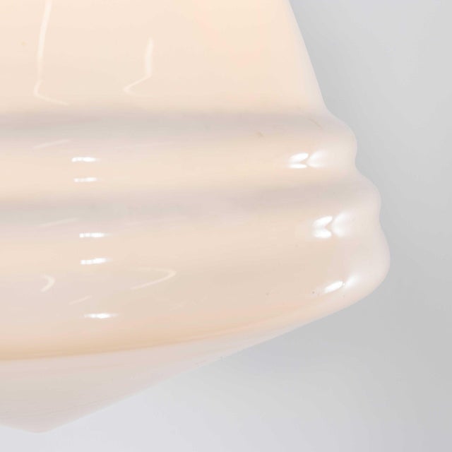 Conical Opaline Pendant Lamp, 1950s For Sale - Image 4 of 10