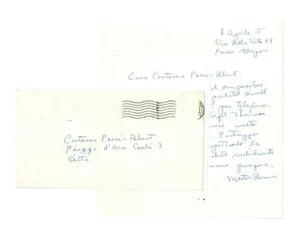 Merton Brown - Letter from Merton Brown To Countess Pecci Blunt - 1955