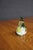 Traditional Murano Style Art Glass Pear Paperweight With Lampworked Flowers For Sale - Image 3 of 7