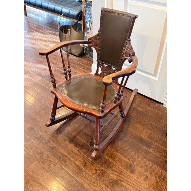 Late 19th Century 1890's Rocking Chair For Sale - Image 5 of 8