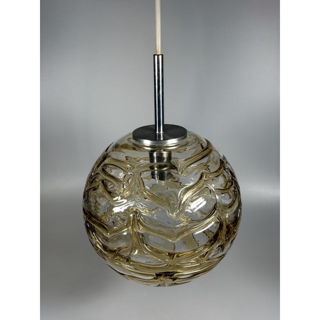 Globe Pendant Lamp by Doria Leuchten, Germany, 1960s For Sale - Image 3 of 15