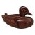 Vintage Hand-Crafted Carved, Mahogany Wood Duck, Indonesia For Sale