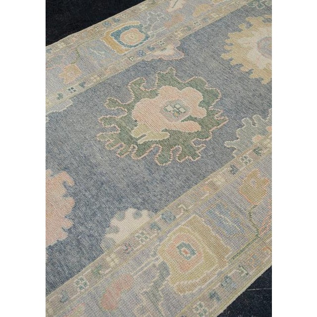 Beige Turkish Oushak Rug 3'10" x 11'5" For Sale - Image 8 of 10