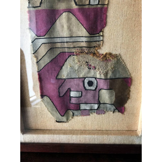 Framed Pre-Columbian Textile Fragment Chimu Culture For Sale - Image 11 of 11