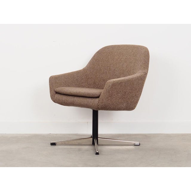 Danish Brown Armchair, 1970s For Sale - Image 3 of 16