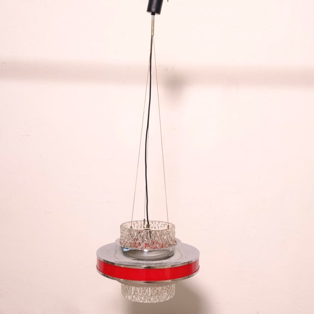Metal Mid-Century Pendant Lamp, 1970s For Sale - Image 7 of 15