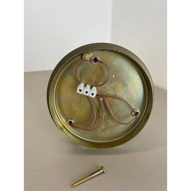 Space Age Italian Brass Atomic Ceiling Light by Gio Ponti, Italy, 1970s For Sale - Image 16 of 18