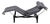 Black Leather LC4 Chaise Longue Le Corbusier for Cassina For Sale