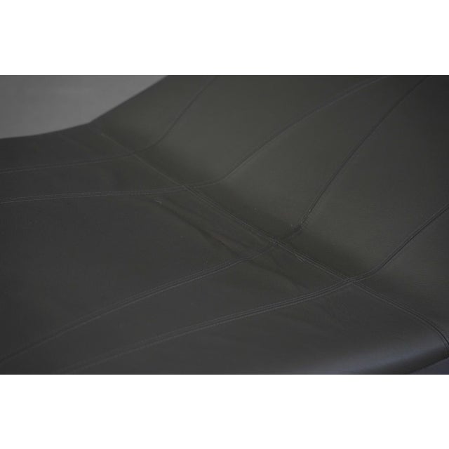 2000 - 2009 Grey Leather Donovan Chaise Longue by Giuseppe Vigano for Cattelan, Italy, 2000s For Sale - Image 5 of 14