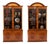 Vintage English George III Revival Library Bookcases, Set of 2 For Sale
