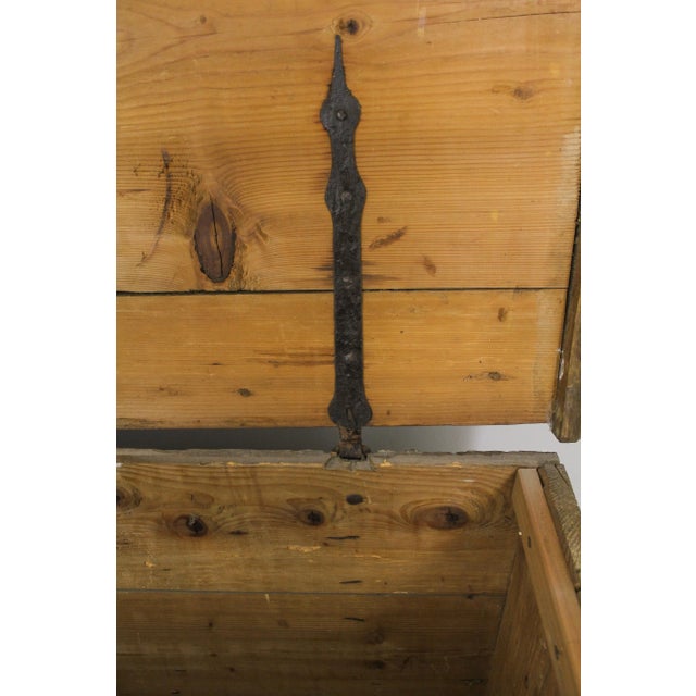 Antique Pennsylvania Dutch Paint Decorated Blanket Chest For Sale - Image 4 of 13