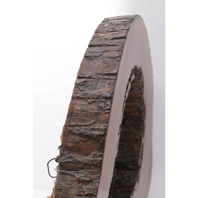 Brown Wall Mirror Cypress Tree Biomorphic Form For Sale - Image 8 of 10
