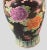 Ebony Vintage Asian Hand Painted Colorful Pottery Vase Mystical Good Luck Phoenix Birds Floral. For Sale - Image 8 of 11