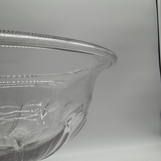 Rare Antique Blown Flint Glass Compote, Pittsburgh, Circa 1830s For Sale - Image 10 of 18