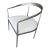 2025 Rh Chair Thaddeus Curved Forged Pewter Fabric Seat Side Restoration Hardware Barrelback Slope Arm For Sale