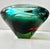 Mid-Century Modern Mid 20th Century Murano Sommerso Art Glass Bowl in Green, Teal and Amber For Sale - Image 3 of 12