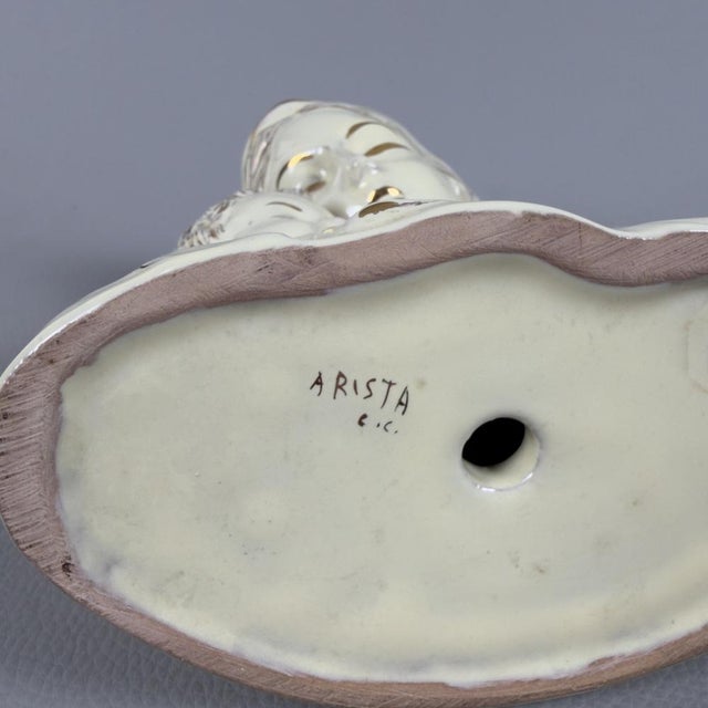 Beige Arista, Madonna with Child, 1950s, Majolica For Sale - Image 8 of 11