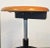 Wood Black Metal and Chrome Bar Stools With Round Wood Seats 'Four Available' For Sale - Image 7 of 12