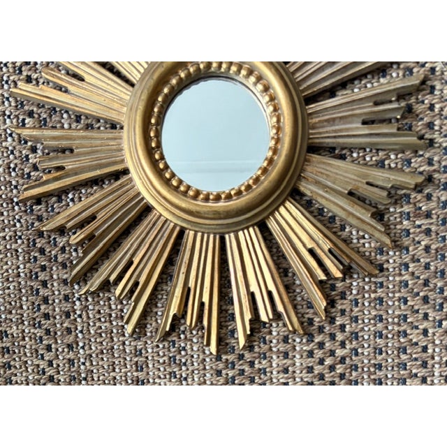 Mid-Century Modern Mid Century Italian Starburst Mirror For Sale - Image 3 of 6