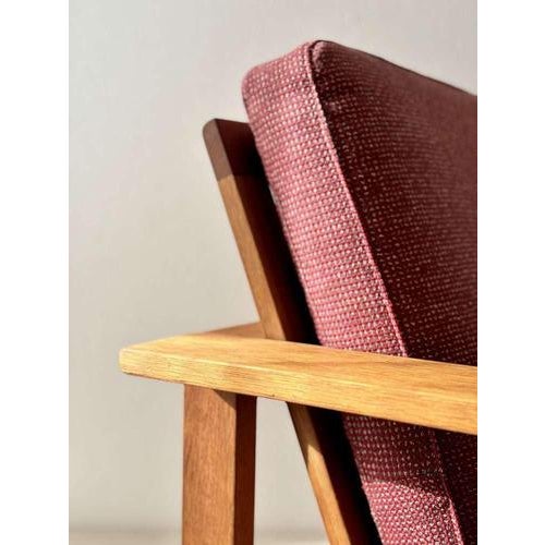 Brown Model 2551 Armchair in Oak by Søren Holst for Fredericia, 1960s For Sale - Image 8 of 18