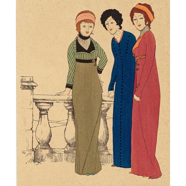 Three Models - Original Stencil by Paul Iribe - 1908 1908 For Sale - Image 3 of 3