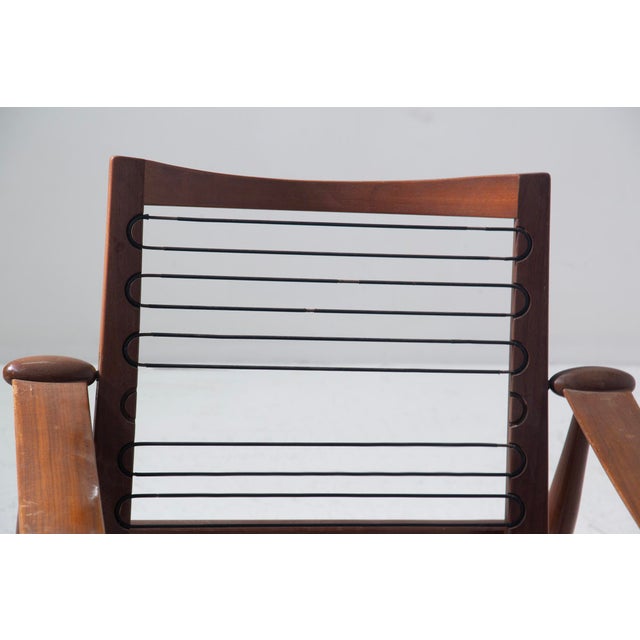 Armchairs in Metal, Walnut, and Fabric from Finn Juhl, Set of 2 For Sale - Image 17 of 18