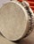 Tribal Pair of Cowhide Decorative Drums With Leather Lacing For Sale - Image 3 of 4