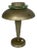 Art Deco Italian Round Brass and Glass Table Lamp, 1930s For Sale