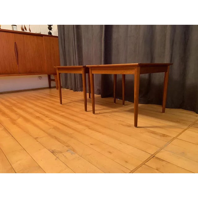 Mahogany Side Tables, Denmark, 1950s, Set of 2 For Sale - Image 4 of 12