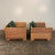 Mid 20th Century Pair of Large Cube Wicker Lounge Club Chairs For Sale - Image 5 of 12