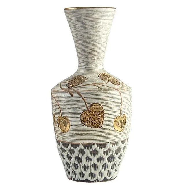 Beige Italian Struffitto Vase from Fratelli Fanciullacci, 1960s For Sale - Image 8 of 8