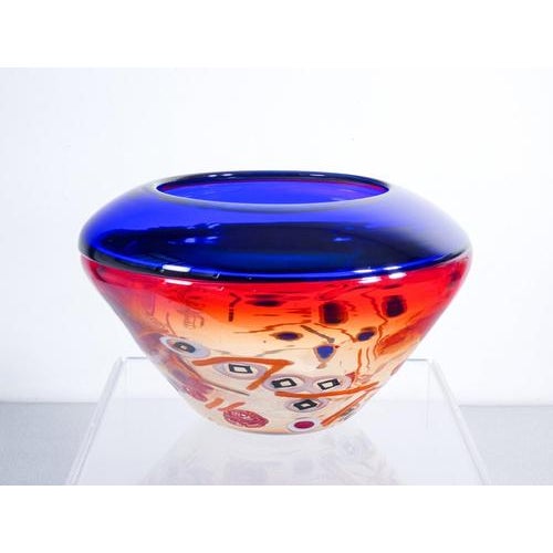 Murano blown glass vase, designed by stefano toso. Italy, 1990s origin italy period 1990s designer stefano toso materials...