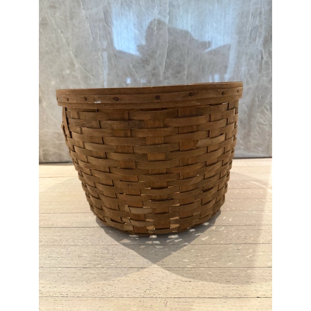 Early 20th Century Antique American Farm Fruit Harvest Basket For Sale - Image 5 of 9