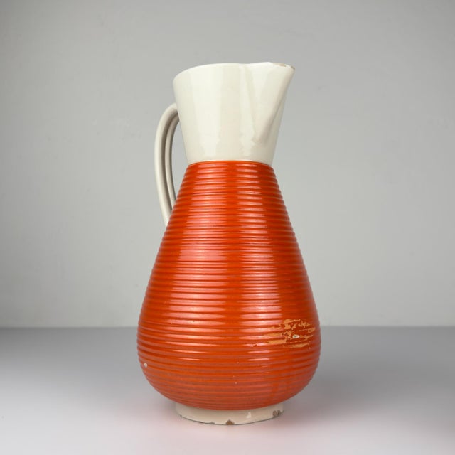 Vintage Water Set from Ceramiche Rometti Umbertide, Italy, 1930s, Set of 6 For Sale - Image 14 of 18
