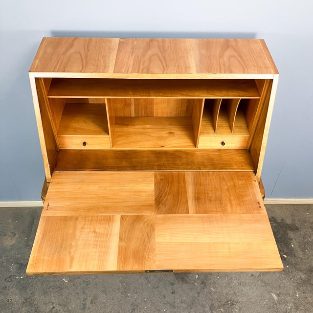 Secretary in Cherrywood, 1940s For Sale - Image 10 of 13