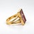 Antique Micro Mosaic Prince of Lilies Rare Statement Ring, Size 8.25 For Sale - Image 4 of 5