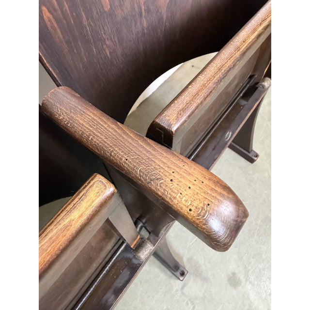Vintage Two-Seater Cinema Bench from Thonet, 1950s For Sale - Image 13 of 18