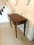 George III Mahogany Reeded Legs Fold Over Top Hall Card Console Table by Gillows, 1780 For Sale - Image 11 of 13