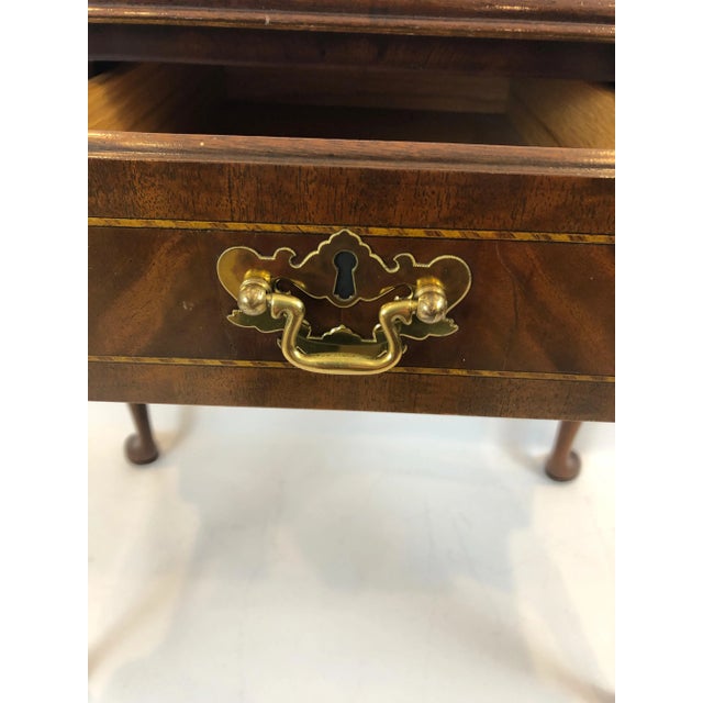 1990s Councill Furniture Flame Mahogany Lowboy For Sale In Philadelphia - Image 6 of 11
