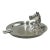A handsome vintage Hermès Paris silverplate ashtray featuring a sculptural horse head in profile—an enduring symbol of the...
