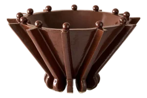 "Vessel No. Ii" Handmade Sculptural Stoneware Bowl by Devin Wilde for Lawson Fenning in Iron