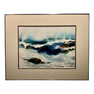 1979 Watercolor Painting by Listed Iranian Artist Alireza Aka Ali Golkar Signed