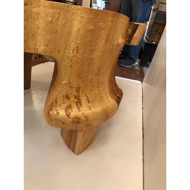 Organic Modern Irregular Edge Maple Coffee Table For Sale - Image 10 of 13