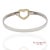 Early 21st Century 18k(750) Yellow Gold and Tiffany & Co 925 Sterling Silver Heart Bangle Bracelet For Sale - Image 5 of 13