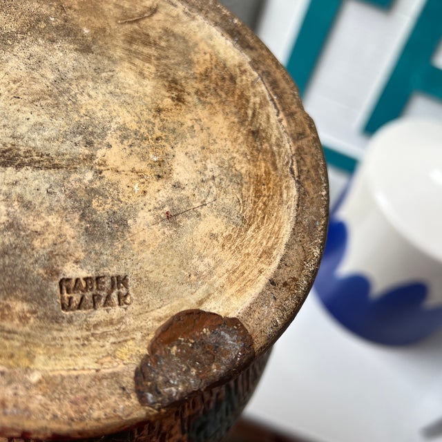 1970s Japanese Pottery Vase For Sale In Atlanta - Image 6 of 7